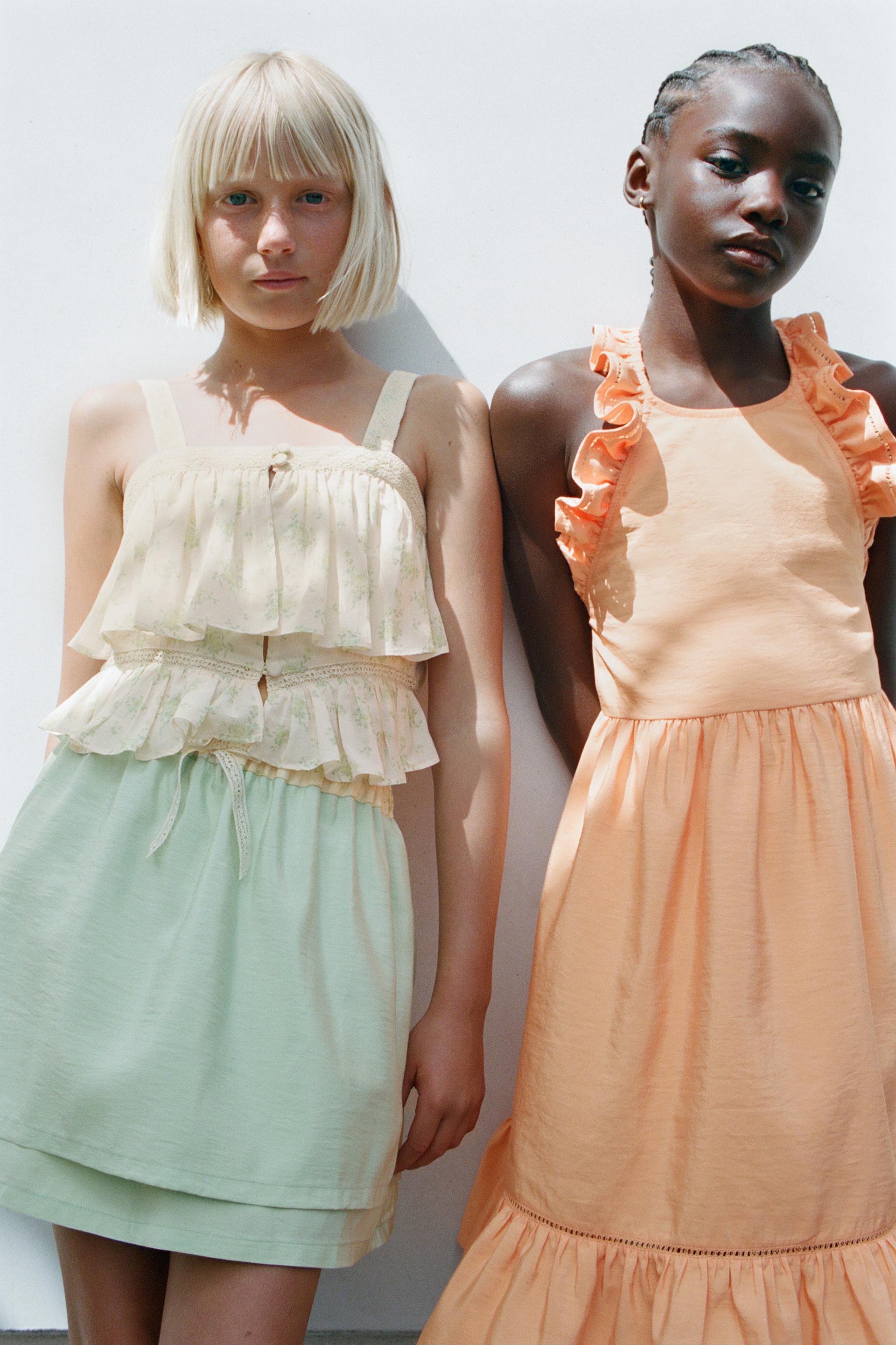 RUFFLED HALTER DRESS